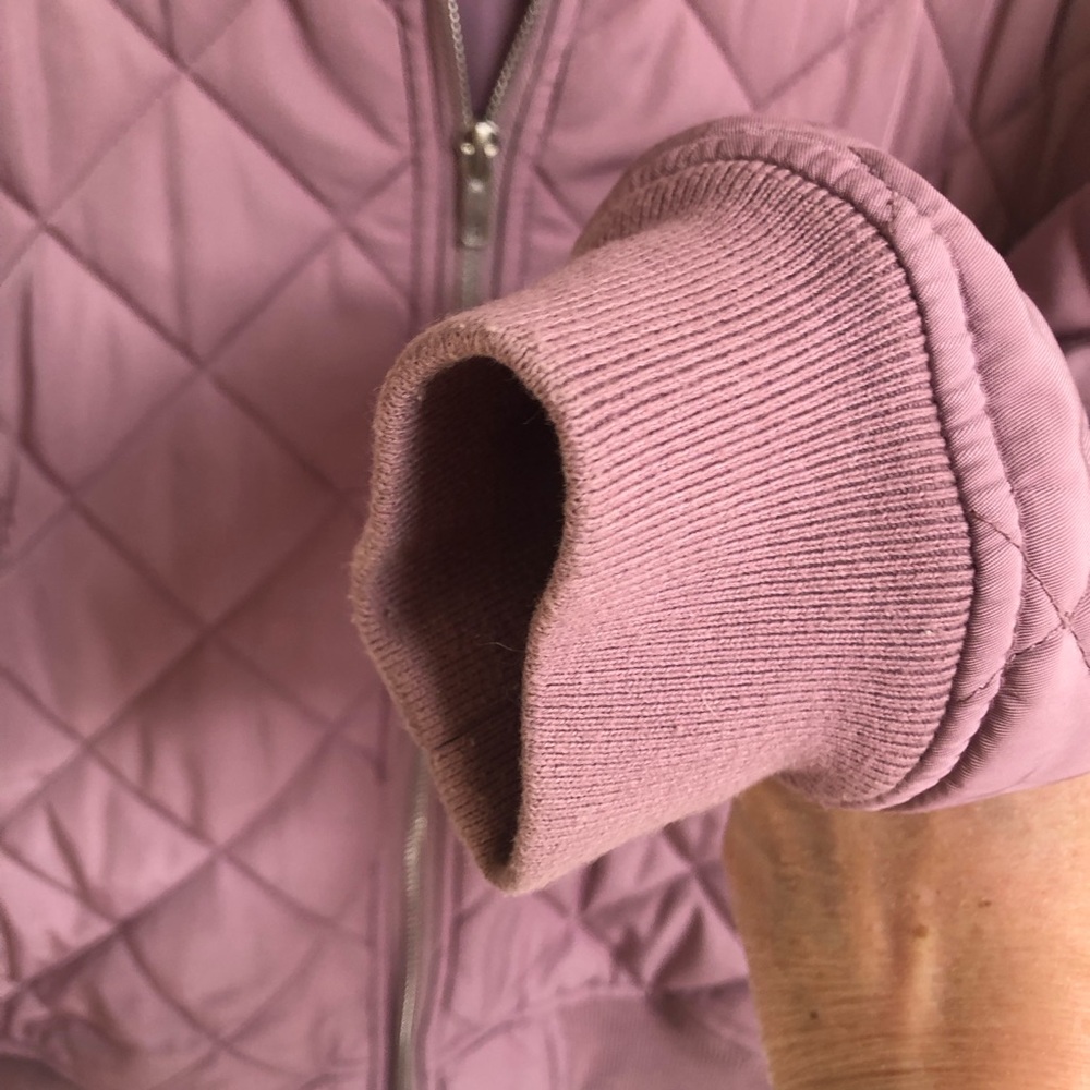 Forever 21 Quilted Jacket, Dusty Rose EUC - Picture 7 of 13